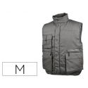 CHALECO DELTAPLUS MULTIBOLSILLOS CON CREMALLERA CINTURA ELASTICA PROTEGE RI?ONES COLOR GRIS TALLA M