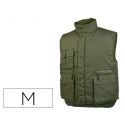 CHALECO DELTAPLUS MULTIBOLSILLOS CON CREMALLERA CINTURA ELASTICA PROTEGE RI?ONES COLOR VERDE TALLA M