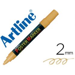 ROTULADOR ARTLINE POSTER MARKER EPP-4-ORO MET PUNTA REDONDA 2 MM COLOR METALIZADO ORO