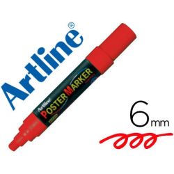 ROTULADOR ARTLINE POSTER MARKER EPP-6-ROJ PUNTA REDONDA 6 MM COLOR ROJO