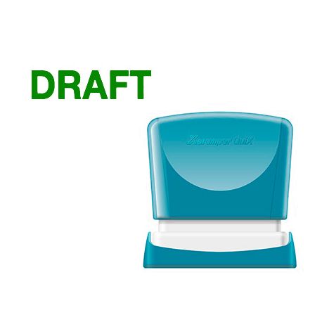 SELLO X'STAMPER QUIX PERSONALIZABLE COLOR VERDE MEDIDAS 11X40 MM Q-10