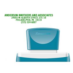 SELLO X'STAMPER QUIX PERSONALIZABLE COLOR VERDE MEDIDAS 16X83 MM Q-26