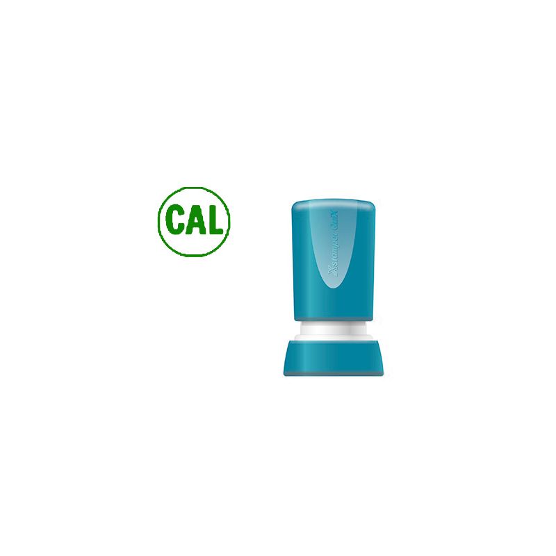 SELLO X'STAMPER QUIX PERSONALIZABLE COLOR VERDE REDONDO DIAMETRO 14 MM Q-32