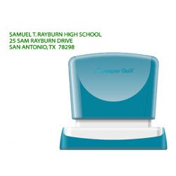 SELLO X'STAMPER QUIX PERSONALIZABLE COLOR VERDE MEDIDAS 14X60 MM Q-14