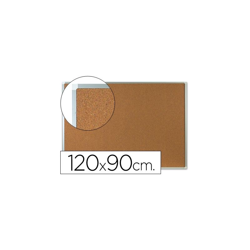 PIZARRA CORCHO Q-CONNECT MARCO DE ALUMINIO 120X90 CM - Alfil.be