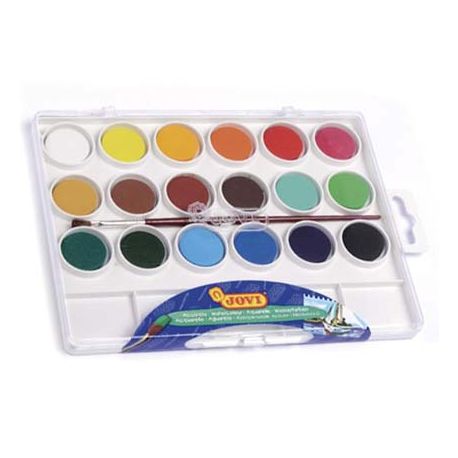ACUARELA JOVI 18 COLORES ESTUCHE DE PLASTICO ACUARELA JOVI 18 COLORES ESTUCHE DE PLASTICO