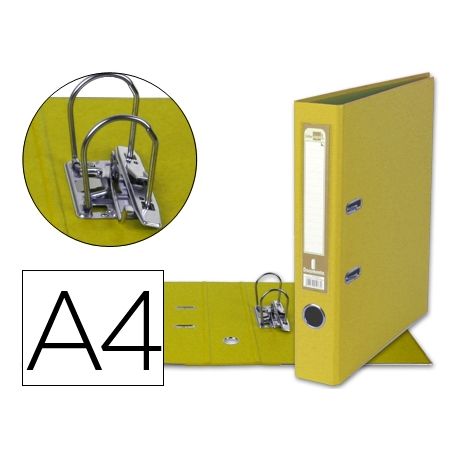 ARCHIVADOR DE PALANCA LIDERPAPEL A4 DOCUMENTA FORRADO PVC CON RADO LOMO 52MM AMARILLO COMPRESOR META ARCHIVADOR DE PALANCA LIDERPAPEL A4 DOCUMENTA FORRADO PVC CON RADO LOMO 52MM AMARILLO COMPRESOR META