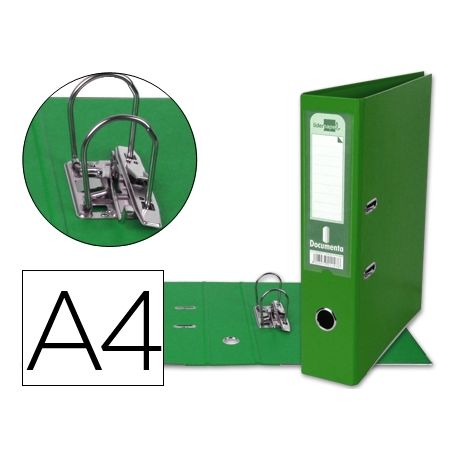 ARCHIVADOR DE PALANCA LIDERPAPEL A4 DOCUMENTA FORRADO PVC CON RADO LOMO 75MM VERDE COMPRESOR METALIC ARCHIVADOR DE PALANCA LIDERPAPEL A4 DOCUMENTA FORRADO PVC CON RADO LOMO 75MM VERDE COMPRESOR METALIC