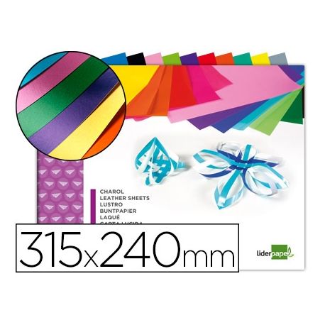 BLOC TRABAJOS MANUALES LIDERPAPEL CHAROL 240X315MM 10HOJAS COLORES SURTIDOS BLOC TRABAJOS MANUALES LIDERPAPEL CHAROL 240X315MM 10HOJAS COLORES SURTIDOS