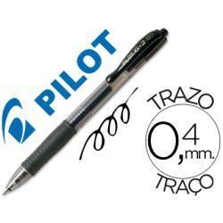 BOLIGRAFO PILOT G-2 NEGRO TINTA GEL -RETRACTIL -SUJECION DE CAUCHO