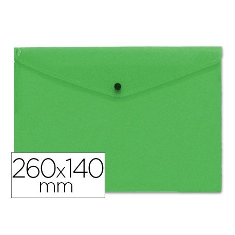 CARPETA LIDERPAPEL DOSSIER BROCHE POLIPROPILENO TAMAóO SOBRE AMERICANO 26X14 CM VERDE CARPETA LIDERPAPEL DOSSIER BROCHE POLIPROPILENO TAMAóO SOBRE AMERICANO 26X14 CM VERDE