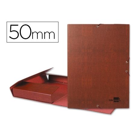 CARPETA PROYECTOS LIDERPAPEL FOLIO LOMO 50MM CARTON FORRADO CUERO CARPETA PROYECTOS LIDERPAPEL FOLIO LOMO 50MM CARTON FORRADO CUERO