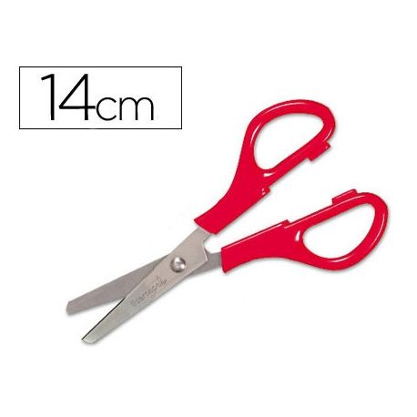 TIJERA ESCOLAR LIDERPAPEL PS-52-D CON FUNDA 14 CM TIJERA ESCOLAR LIDERPAPEL PS-52-D CON FUNDA 14 CM