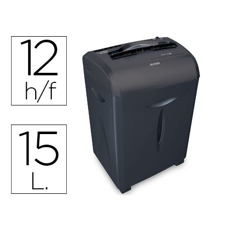 DESTRUCTORA DE DOCUMENTOS Q-CONNECT KF15551 CAPACIDAD DE CORTE 12 H DESTRUYE GRAPAS CLIPS CD Y TARJE DESTRUCTORA DE DOCUMENTOS Q-CONNECT KF15551 CAPACIDAD DE CORTE 12 H DESTRUYE GRAPAS CLIPS CD Y TARJE