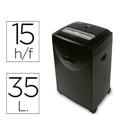 DESTRUCTORA DE DOCUMENTOS Q-CONNECT KF15553 CAPACIDAD DE CORTE 15 H DESTRUYE GRAPAS CLIPS CD Y TARJE DESTRUCTORA DE DOCUMENTOS Q-CONNECT KF15553 CAPACIDAD DE CORTE 15 H DESTRUYE GRAPAS CLIPS CD Y TARJE