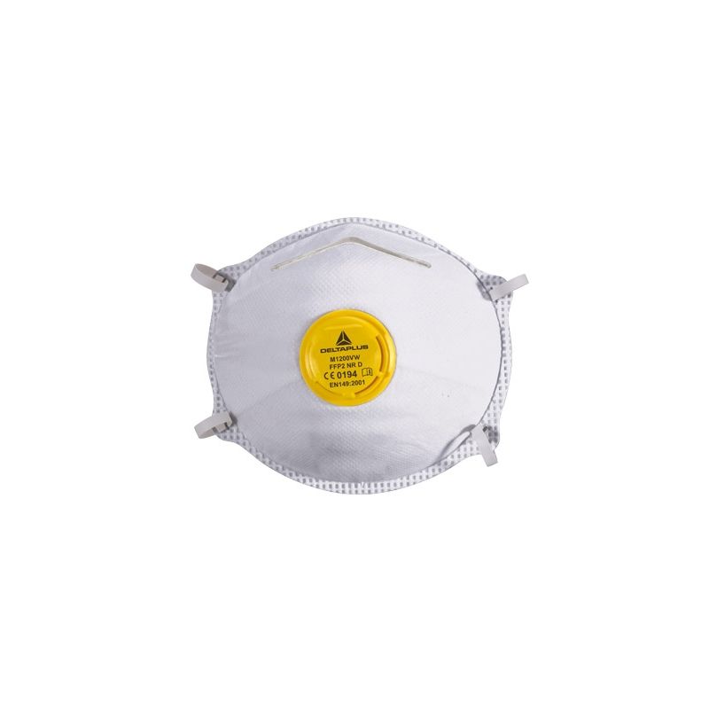 MASCARILLA DELTAPLUS DE PROTECCION USO UNICO CON VALVULA LAMINA NASAL AJUSTABLECLASE FFP2 CAJA DE 10