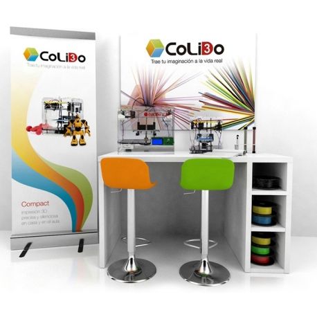 MESA DE TRABAJO 3D COLIDO RINCON INCLUYE IMPRESORAS 3D 2.0 PLUS / COMPACT ACCESORIOS Y 2 TABURETES 1 MESA DE TRABAJO 3D COLIDO RINCON INCLUYE IMPRESORAS 3D 2.0 PLUS / COMPACT ACCESORIOS Y 2 TABURETES 1