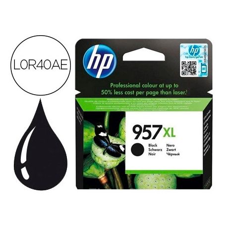 INK-JET HP JET 957XL OFFICEJET PRO 8210 / 8720 / 8740 NEGRO 3000 PAGINAS INK-JET HP JET 957XL OFFICEJET PRO 8210 / 8720 / 8740 NEGRO 3000 PAGINAS