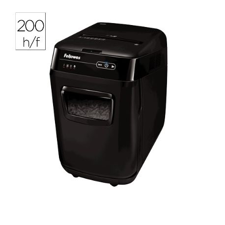 DESTRUCTORA DE DOCUMENTOS FELLOWES AUTOMAX 200M CAPACIDAD DE CORTE 200 H PARTICULAS DESTRUYE GRAPAS DESTRUCTORA DE DOCUMENTOS FELLOWES AUTOMAX 200M CAPACIDAD DE CORTE 200 H PARTICULAS DESTRUYE GRAPAS
