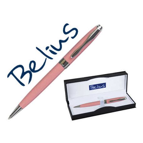 BOLIGRAFO BELIUS MARSELLA CORAL MECANISMO HELICOIDAL PUNTA 1 MM TINTA AZUL EN ESTUCHE BOLIGRAFO BELIUS MARSELLA CORAL MECANISMO HELICOIDAL PUNTA 1 MM TINTA AZUL EN ESTUCHE