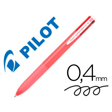 BOLIGRAFO PILOT SUPERGRIP G 4 COLORES RETRACTIL SUJECION DE CAUCHO TINTA BASE DE ACEITE CUERPO COLOR BOLIGRAFO PILOT SUPERGRIP G 4 COLORES RETRACTIL SUJECION DE CAUCHO TINTA BASE DE ACEITE CUERPO COLOR
