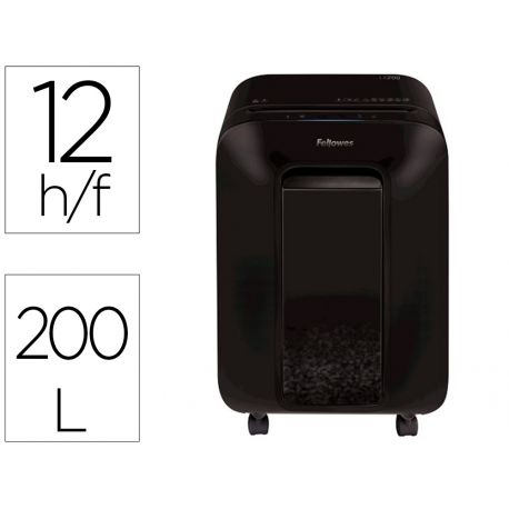 DESTRUCTORA DE DOCUMENTOS FELLOWES LX-200 CAPACIDAD DE CORTE 12 H SEGURIDAD P4 DESTRUYE GRAPAS CLIPS DESTRUCTORA DE DOCUMENTOS FELLOWES LX-200 CAPACIDAD DE CORTE 12 H SEGURIDAD P4 DESTRUYE GRAPAS CLIPS