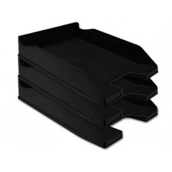 BANDEJA SOBREMESA PLASTICO Q-CONNECT NEGRO OPACO 240X70X340 MM