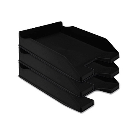 BANDEJA SOBREMESA PLASTICO Q-CONNECT NEGRO OPACO 240X70X340 MM