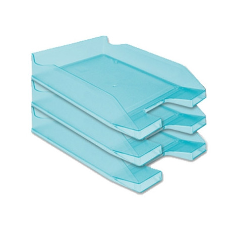 BANDEJA SOBREMESA PLASTICO Q-CONNECT TURQUESA TRANSPARENTE 240X70X340 MM BANDEJA SOBREMESA PLASTICO Q-CONNECT TURQUESA TRANSPARENTE 240X70X340 MM