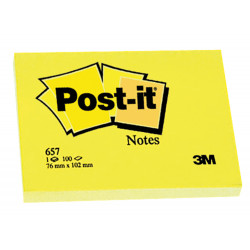 BLOC DE NOTAS ADHESIVAS QUITA Y PON POST-IT 50X38 MM CON 100HOJAS 653E