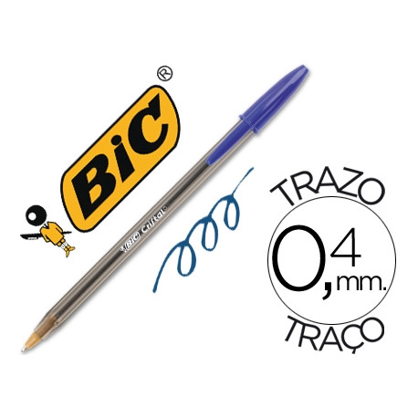 BOLIGRAFO BIC CRISTAL AZUL UNIDAD