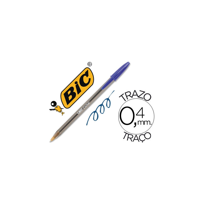 Bolígrafo Bic Cristal Azul Caja 50 Unidades