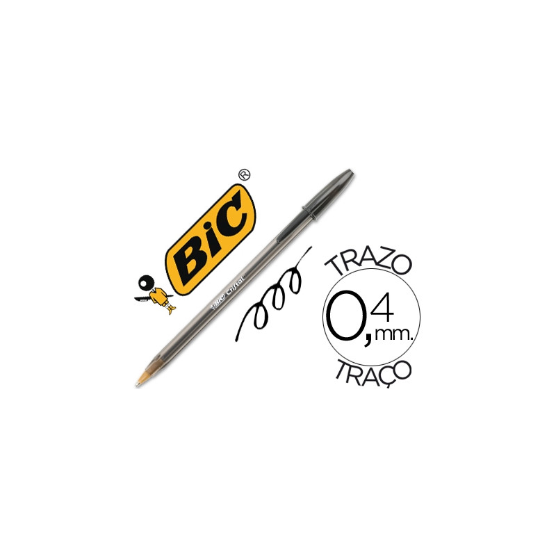 BOLIGRAFO BIC CRISTAL NEGRO UNIDAD