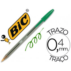 BOLIGRAFO BIC CRISTAL VERDE UNIDAD