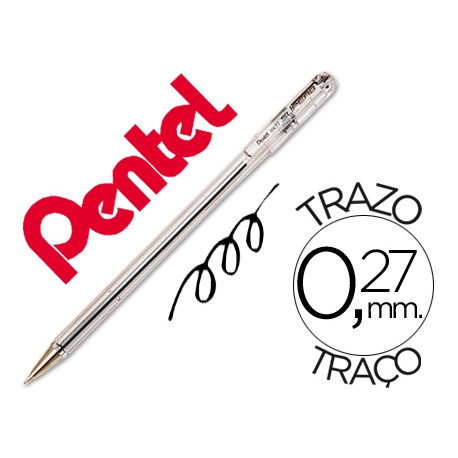 BOLIGRAFO PENTEL BK-77 A NEGRO