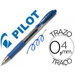 BOLIGRAFO PILOT G-2 AZUL TINTA GEL RETRACTIL SUJECION DE CAUCHO