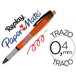BOLIGRAFO REPLAY MAX ROJO CON GOMA DE BORRAR