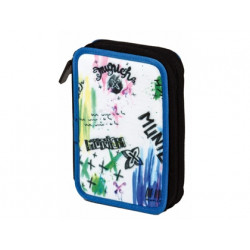 BOLSO ESCOLAR PORTALAPICES COPYWRITE MUNICH AQUAREL CASE 2 ZIPS 21X15 CM