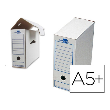 CAJA ARCHIVO DEFINITIVO LIDERPAPEL 103 CUARTO 278X213X105 MM 325 G/M2