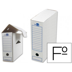 CAJA ARCHIVO DEFINITIVO LIDERPAPEL 104 FOLIO 365X251X100 MM 325 G/M2