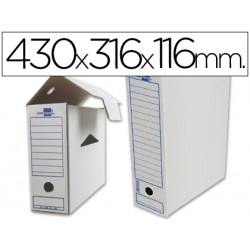 CAJA ARCHIVO DEFINITIVO LIDERPAPEL 106 -PARA LISTADOS DE ORDENADOR 430X316X116 MM 325 G/M2