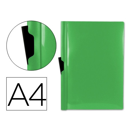 CARPETA LIDERPAPEL DOSSIER PINZA LATERAL 45323 POLIPROPILENO DIN A4 VERDE 60 HOJAS PINZA DESLIZANTE CARPETA LIDERPAPEL DOSSIER PINZA LATERAL 45323 POLIPROPILENO DIN A4 VERDE 60 HOJAS PINZA DESLIZANTE