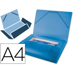CARPETA LIDERPAPEL PORTADOCUMENTOS 36852 POLIPROPILENO DIN A4 AZUL SERIE FROSTY LOMO 25 MM