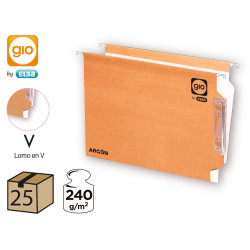 CARPETA COLGANTE GIO DIN A4 VISOR LATERAL TAMAÑO 330X275X345 MM