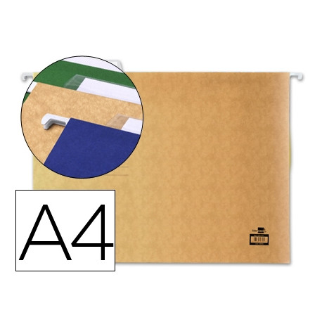 CARPETA COLGANTE LIDERPAPEL A4 KRAFT