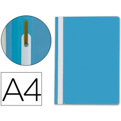 CARPETA DOSSIER FASTENER PLASTICO Q-CONNECT DIN A4 AZUL