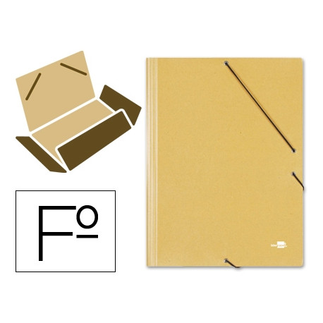 CARPETA LIDERPAPEL GOMAS FOLIO 3 SOLAPAS CARTON PRESPAN AMARILLA CARPETA LIDERPAPEL GOMAS FOLIO 3 SOLAPAS CARTON PRESPAN AMARILLA