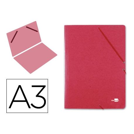 CARPETA PLANOS LIDERPAPEL A3 CARTON GOFRADO N 12 ROJO CARPETA PLANOS LIDERPAPEL A3 CARTON GOFRADO N 12 ROJO