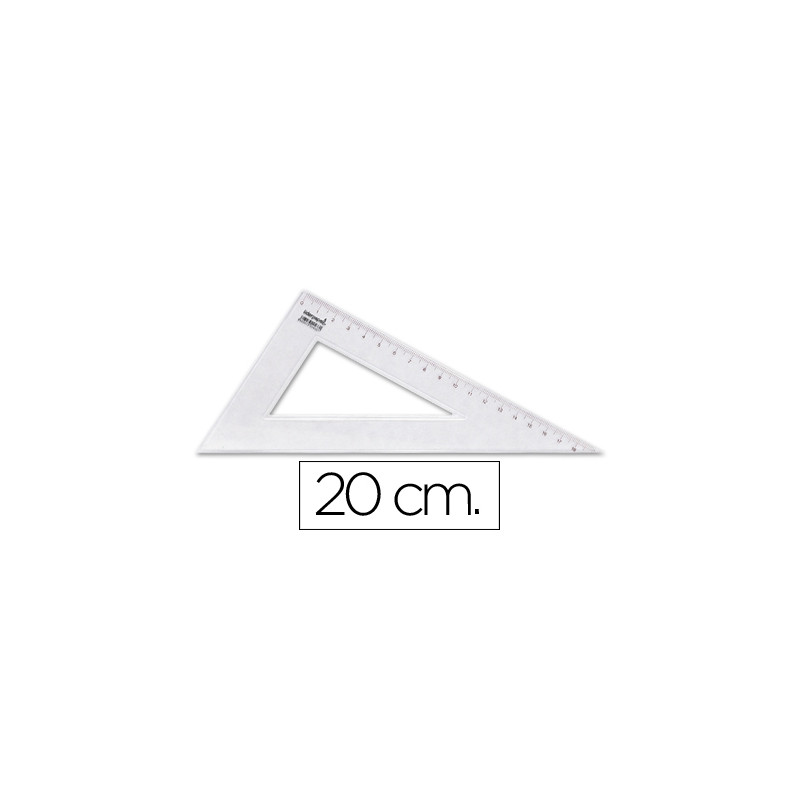 CARTABON LIDERPAPEL 20 CM PLASTICO CRISTAL