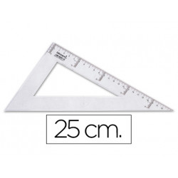 CARTABON LIDERPAPEL 25 CM PLASTICO CRISTAL